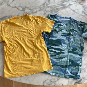 Kids Yellow and Camouflage T-Shirts